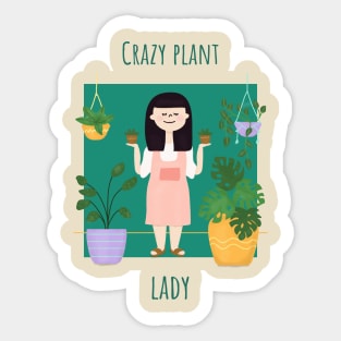 Crazy Plant Lady Sticker